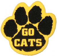 Foam Hands: 12.5 inch Paw Print Foam Mitts